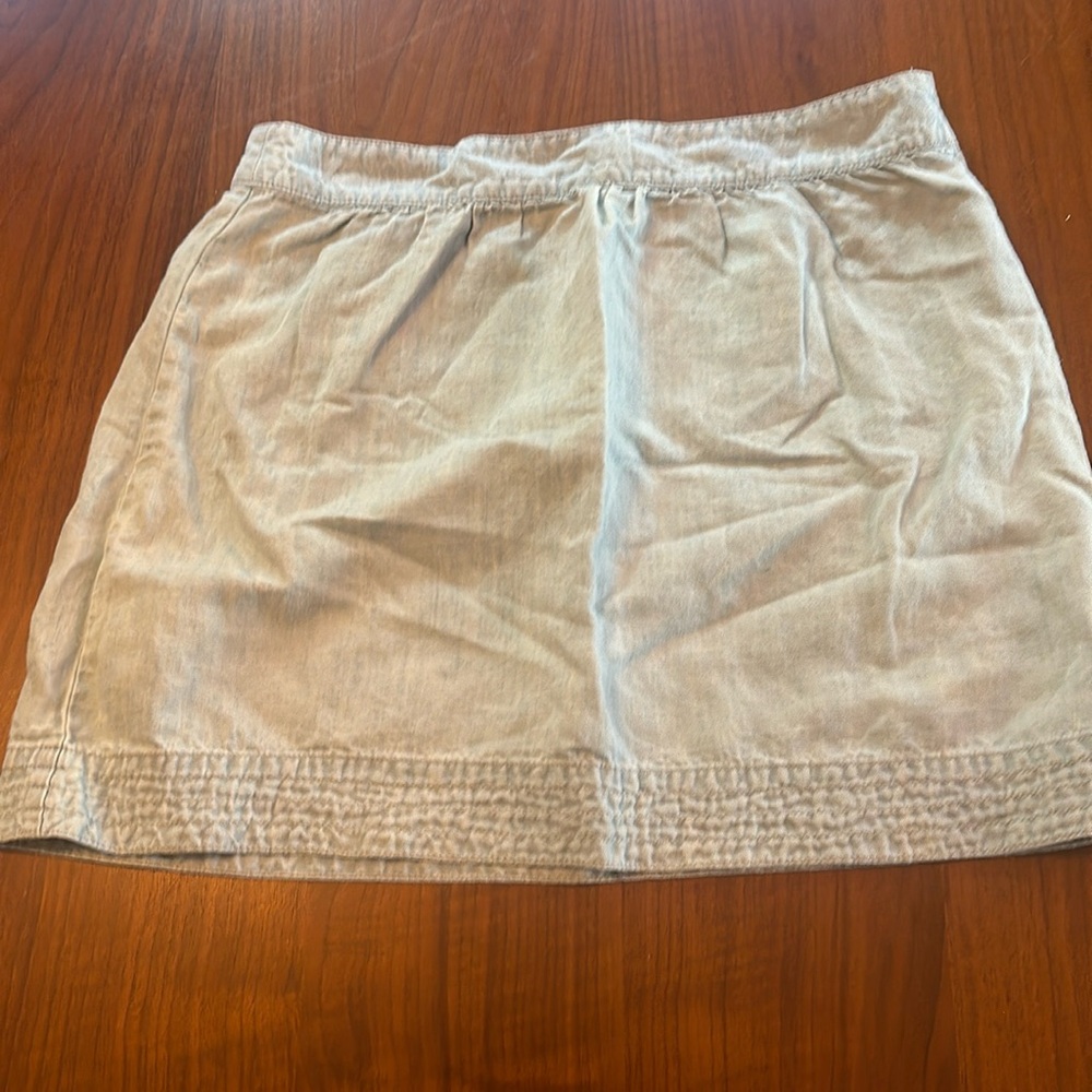 Light denim skirt
